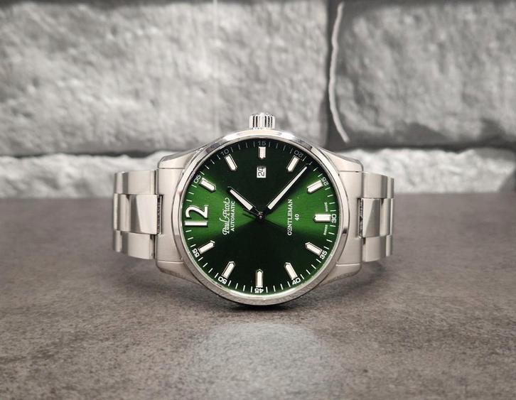Paul Picot Gentleman 40 automaat, full set 2023., Sieraden, Tassen en Uiterlijk, Horloges | Heren, Zo goed als nieuw, Polshorloge