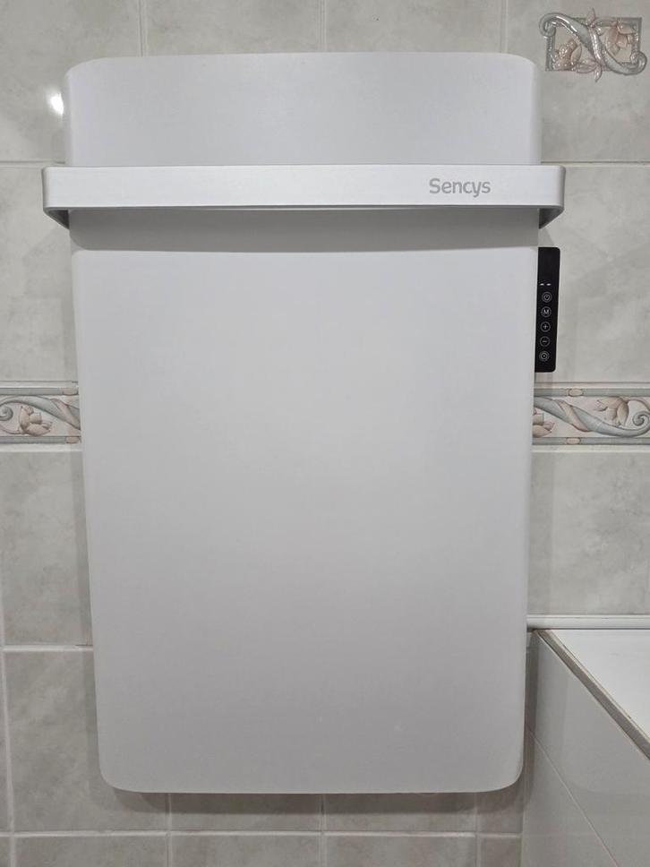 Sencys verwarmingspaneel met handdoekrek 500W wit, Doe-het-zelf en Verbouw, Verwarming en Radiatoren, Radiator, 80 cm of meer