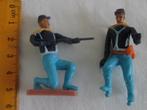 Twee Plasty Plastic Civil War Soldaten. . Zien er prima uit,, Figuur of Figuren, Zo goed als nieuw, Groter dan 1:35, Verzenden