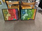 Twee Abstracte Schilderijen gesigneerd, Antiek en Kunst, Ophalen