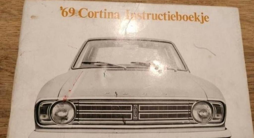 FORD CORTINA 1969 handleiding nederlandstalig, Auto diversen, Handleidingen en Instructieboekjes, Ophalen of Verzenden