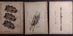 3 oude tekeningen met vliegtuigonderdelen (N155), Ophalen of Verzenden, Gebruikt, Boek of Tijdschrift