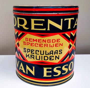 Antiek / Oud Blik / Blikken Verpakking - Van Esso Rotterdam beschikbaar voor biedingen