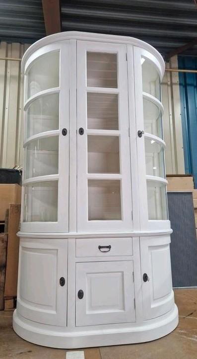 Statige Winkelkast/Buffetkast met gebogen ramen, Huis en Inrichting, Kasten | Buffetkasten, Zo goed als nieuw, 200 cm of meer