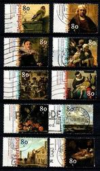 Nederland nr. 1826-1835 Nederlandse Schilderkunst gestempeld, Postzegels en Munten, Postzegels | Nederland, Verzenden, Na 1940