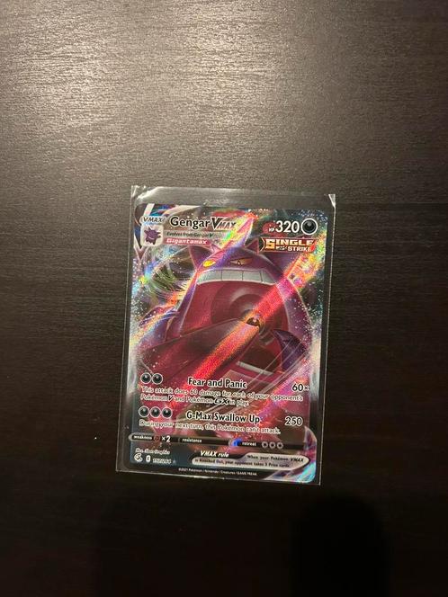 Pokemon - Gengar vmax, Hobby en Vrije tijd, Verzamelkaartspellen | Pokémon, Nieuw, Losse kaart, Foil, Ophalen of Verzenden