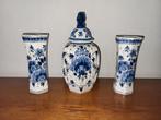 Delftsblauwe vazenset, Antiek en Kunst, Antiek | Vazen, Ophalen