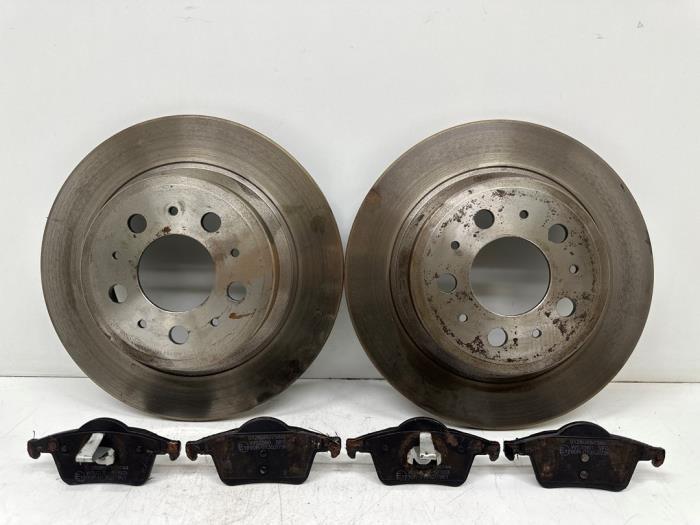 Remschijf + blok achter van een Volvo S60, Auto-onderdelen, Remmen en Aandrijving, Volvo, Gebruikt, 3 maanden garantie, Ophalen of Verzenden