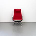 1x Vitra Eames EA 124 Fauteuil Rood Hopsak - Chroom, Huis en Inrichting, Niet ingevuld, Niet ingevuld, 75 tot 100 cm, Ophalen of Verzenden