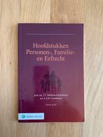 Hoofdstukken personen-, familie- en erfrecht, Sociale wetenschap, Ophalen of Verzenden, Zo goed als nieuw, E.J.M. Cornelissen; T.J. Mellema-Kranenburg