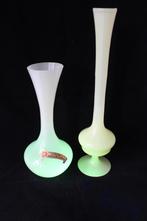 Vintage Murano Nason uranium glas vaas 1950, Antiek en Kunst, Antiek | Glas en Kristal, Ophalen of Verzenden