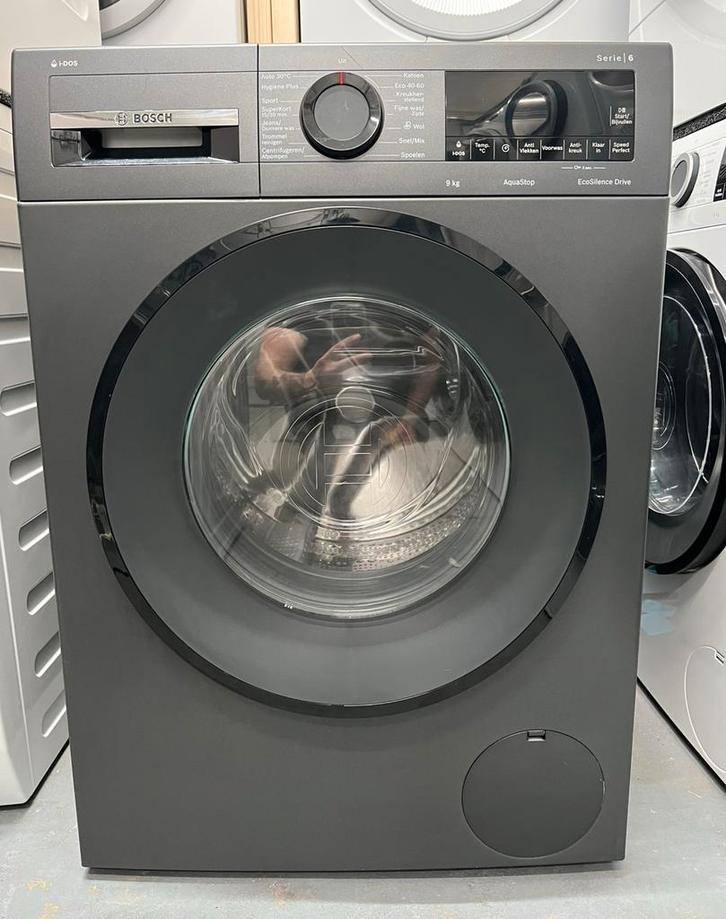 Bosch Serie 6 (zwart) wasmachine 9KG i-Dos 2024, Witgoed en Apparatuur, Wasmachines, Zo goed als nieuw, 8 tot 10 kg, 85 tot 90 cm