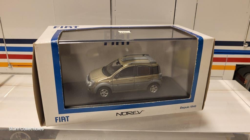 Norev Fiat Panda 4x4 Monster Grey Metallic, Hobby en Vrije tijd, Modelauto's | 1:43, Gebruikt, Auto, Norev, Ophalen of Verzenden