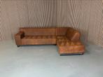 GRATIS LEVERING Hoekbank Cognac 285x190 GEREINIGD, 250 tot 300 cm, Stof, Hoekbank, Ophalen of Verzenden