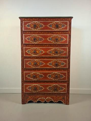 Vintage Ladekast Marokkaanse kast Volkskunst beschikbaar voor biedingen