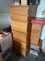 Malm ladekast met spiegel - 6 lades, Huis en Inrichting, Ophalen, Overige materialen, Gebruikt, 100 tot 150 cm
