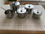 Pannenset Gero Zilmeta Dick Simonis, Huis en Inrichting, Keuken | Potten en Pannen, Ophalen of Verzenden, Gebruikt, Rvs, Pannenset