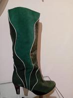 Groene leren laarzen, Ophalen of Verzenden, Zo goed als nieuw, Groen