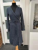 Sandwich blauwe wikkeljurk maat 38 M met motief lange mouw, Maat 38/40 (M), Blauw, Ophalen of Verzenden, Sandwich