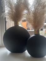 Light & Living vazen met pampas, Huis en Inrichting, Woonaccessoires | Vazen, Ophalen, Zo goed als nieuw, Glas, Minder dan 50 cm