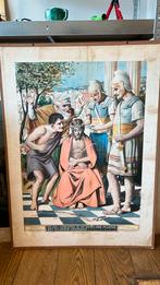 Oude schoolplaat Christus, Ophalen of Verzenden