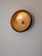 Zwarte Muur/Plafondlamp met Gouden Binnenkant, Ophalen of Verzenden