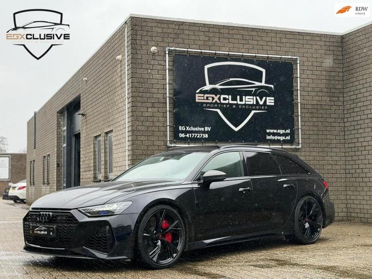 Audi RS6 QUATTRO Ceramic/Pano/Carbon/Alcantara/Akrapovic, Auto's, Audi, Bedrijf, Te koop, RS6, 360° camera, 4x4, ABS, Adaptive Cruise Control