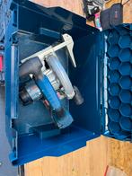 Bosch Blauw GKS 57 18V Cirkelzaag + L-Boxx, Gebruikt, Cirkelzaag, Ophalen of Verzenden, 30 tot 70 mm