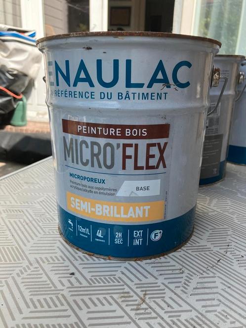 Renaulac Microporeus Houtverf - 4L Blik, Doe-het-zelf en Verbouw, Verf, Beits en Lak, Zo goed als nieuw, Verf, Minder dan 5 liter