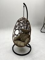 Hangstoel ei Flower, Ophalen, Kunststof, Bruin, Nieuw