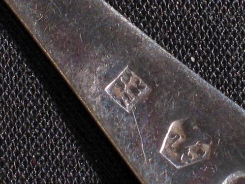2 Empire lepeltjes, zilver, Amsterdam, N. Kramer. 1829. 944, Antiek en Kunst, Antiek | Goud en Zilver, Zilver, Ophalen of Verzenden