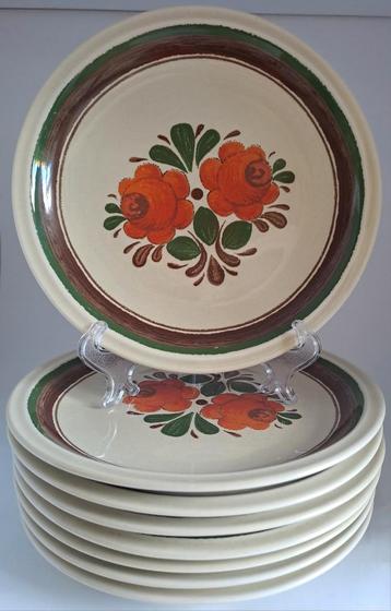 8 Vintage jaren 70 porseleinen ontbijtborden Winterling  beschikbaar voor biedingen