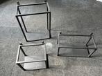 Wandplankjes metaal set van 3, Ophalen of Verzenden, Gebruikt