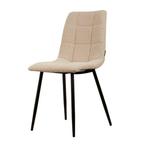 Beige Bouclé Eetkamerstoel Elise – Modern & Comfortabel, Huis en Inrichting, Stoelen, Overige kleuren, Nieuw, Ophalen of Verzenden