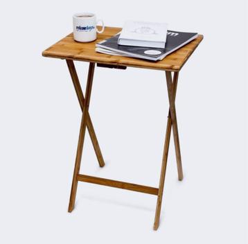 Bijzettafel bamboe inklapbaar beschikbaar voor biedingen