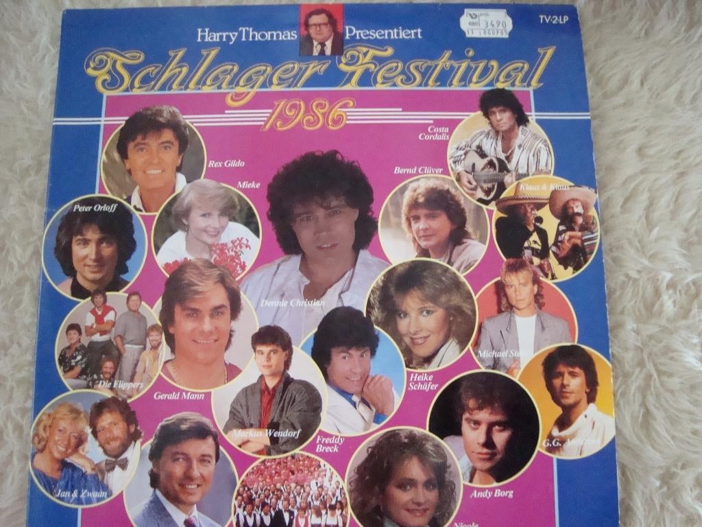 Schlager festival 1986 dubbel lp, Ophalen of Verzenden, Zo goed als nieuw, 12 inch