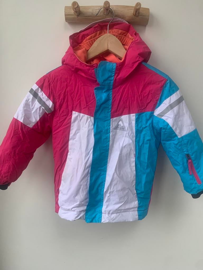 Decathlon Wedze Ski Jas Winterjas mt 110-122 Gewatteerd, Kinderen en Baby's, Meisje, Decathlon, Ophalen of Verzenden, Zo goed als nieuw