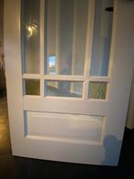 Binnendeur met facet geslepen glas, Ophalen of Verzenden, Gebruikt