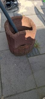 Betonnen Bloempot / Plantenbak - Gebruikt, Tuin en Terras, Bloempotten, Ophalen, Gebruikt, Rond, Tuin