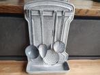 Emaille lepelrek grijs gewolkt, Antiek en Kunst, Antiek | Emaille, Ophalen of Verzenden