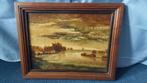 Riviergezicht in nette lijst, Antiek en Kunst, Kunst | Schilderijen | Klassiek, Ophalen of Verzenden