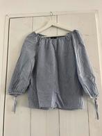 Blouse (off shoulder/ boothals) van GANT, maat S, Blauw, Ophalen of Verzenden, Zo goed als nieuw, Lange mouw