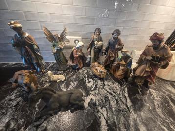 Grote kerststal 11-delig beschikbaar voor biedingen