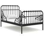 Ikea meegroei bed minnen zwart incl lattenbodem (en matras), Kinderen en Baby's, Kinderkamer | Bedden, Gebruikt, Lattenbodem, 70 tot 85 cm