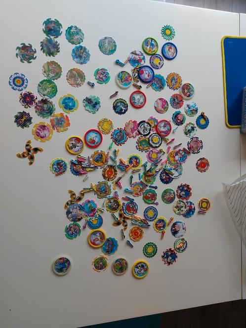 Verzameling spinners Flippo's met o.a Pokemon, en bijzondere, Verzamelen, Flippo's, Losse flippo's, Ophalen of Verzenden