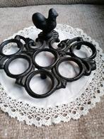 Brocant eierrekje gietijzer kip, Diversen, Pasen, Ophalen of Verzenden, Zo goed als nieuw