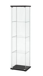 GEZOCHT IKEA DETOLF VITRINEKAST ZWART, Huis en Inrichting, Kasten | Vitrinekasten, Ophalen of Verzenden, Zo goed als nieuw, 25 tot 50 cm