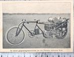 Fiets 1905: nieuwe gangmaker-motor voor duitse wielrenner, Verzamelen, Verzenden, Voor 1940, Gebruikt, Overige onderwerpen