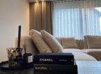 Hotel chick Beige linenlook inbetweens op maat, C, 200 cm of meer, Beige, C