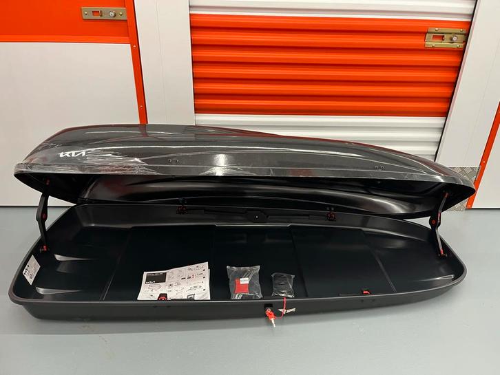 Kia Dakkoffer Zwart Glans - 390L - NIEUW!, Auto diversen, Dakkoffers, Nieuw, Ophalen